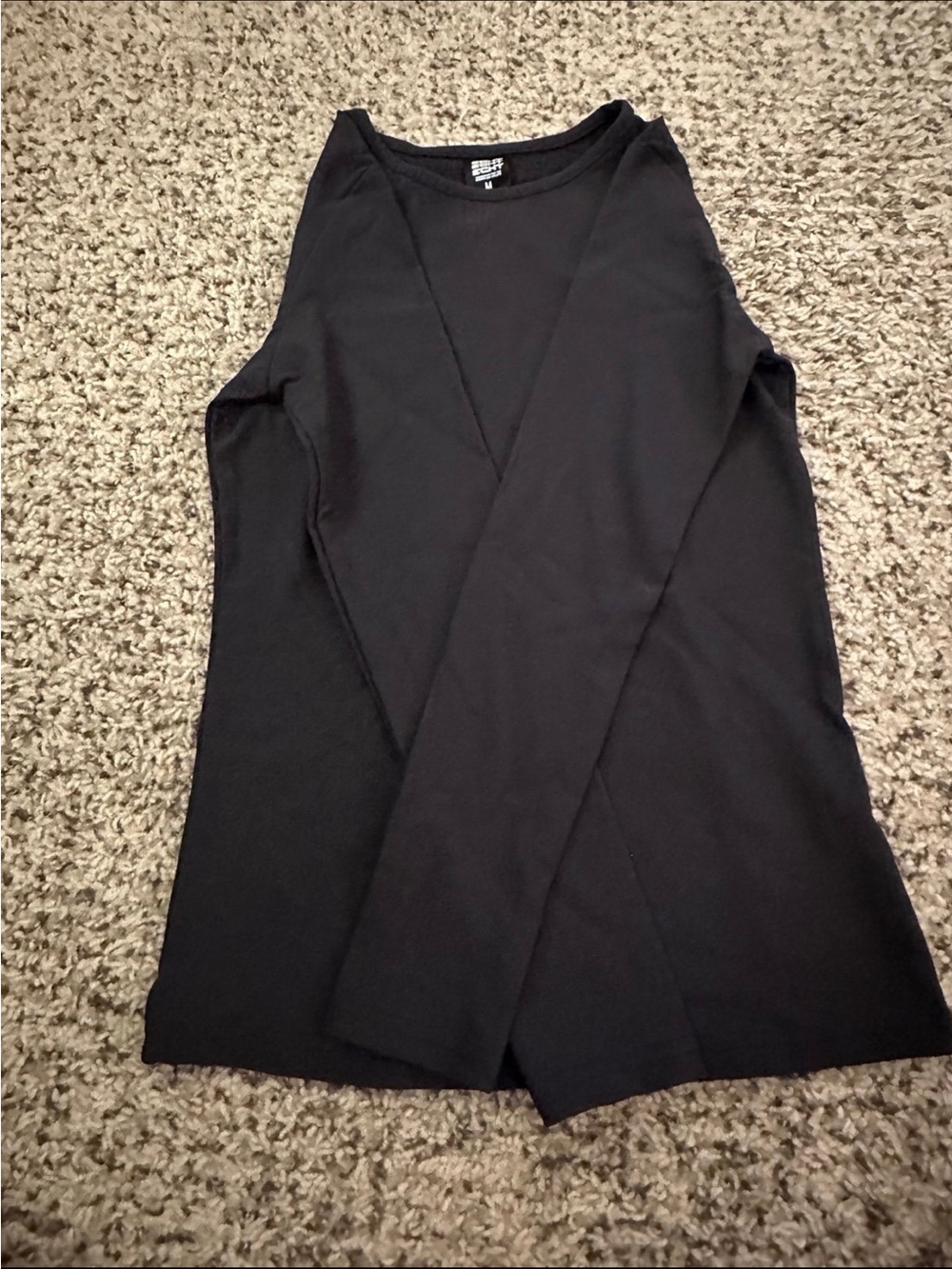 Echt Black Long Sleeve Top